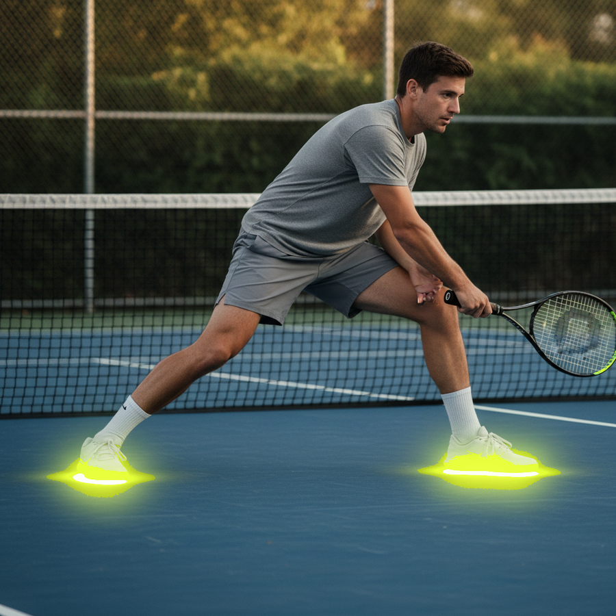On court - Stop, pivot, push off again